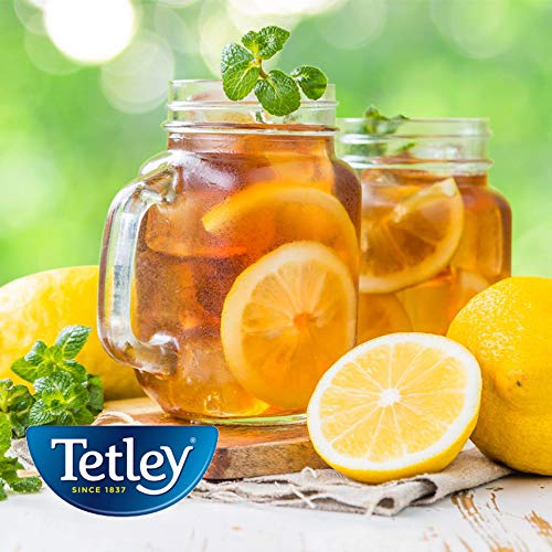 Tetley Black Tea, Decaffeinated Iced Tea Blend, Family Size, 24 Teabags (Pack of 6) - Packaging May Vary - Bloomnest