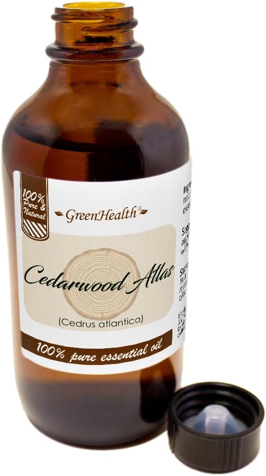 Cedarwood Atlas Essential Oil - 4 fl oz - 100% Pure Essential Oil - GreenHealth Greenals