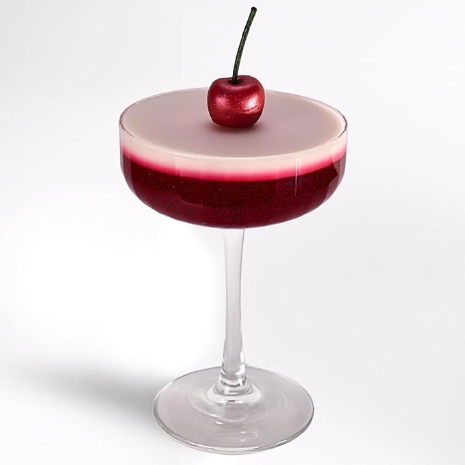Cherry Bomb Cocktail Candle, 30+ Hour Long-Lasting Burn Handcrafted Decorative Candles for Home Scented, Bar Cart Accessories & Cherry Decor, Red Candle Party Decorations - Bloomnest