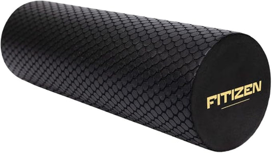 Fitizen Foam Roller – Muscle Massage Rehab Stiff Back Pain Physical Therapy Deep Tissue Firm Exercise Equipment Home Gym Stress Yoga Pilates for The Fit Citizen by FitNation - Bloomnest