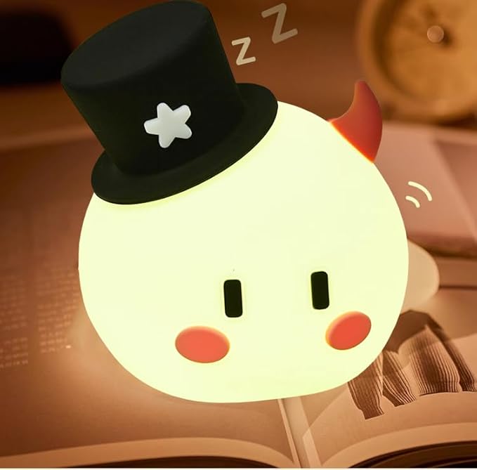 Monster Night Light for Kids, 8-Color Modes & Voice Controlled Light Lamps, Cute Soft Touch Silicone Portable Rechargeable Touch Nightlight for Breastfeeding, Bedroom Decor, Boys and Gifts for Girls - Bloomnest