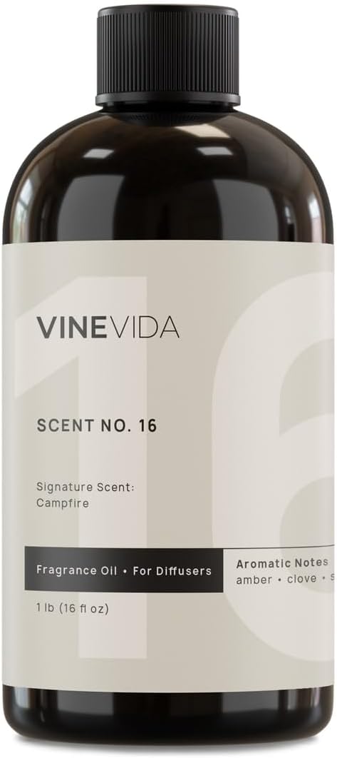 VINEVIDA [16 Fl Oz] Campfire Fragrance Oil for Cold Air Diffusers, Essential Oils for Diffuser Oil Refill & Air Freshener Room Spray - Bloomnest