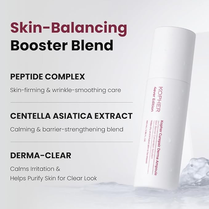 Kopher Curepair Derma Ampoule Mist [4ever Edition] with 10GF Skin Renewal & Brightening Ampoule for Sensitive Skin - Reduces Wrinkles, Improves Skin Tone, Korean Skincare (3.38 fl.oz.) - Bloomnest