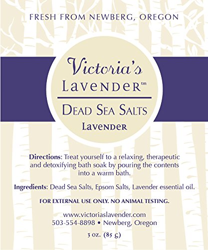 Victoria's Lavender Neck Wrap Gift Set with Bath Salts, Hand & Body Lotion - Skin Care Set & Spa Kits, Bath and Body Products for Women, Beauty Products For Women Made in the USA - Lavender (Set of 3) - Bloomnest