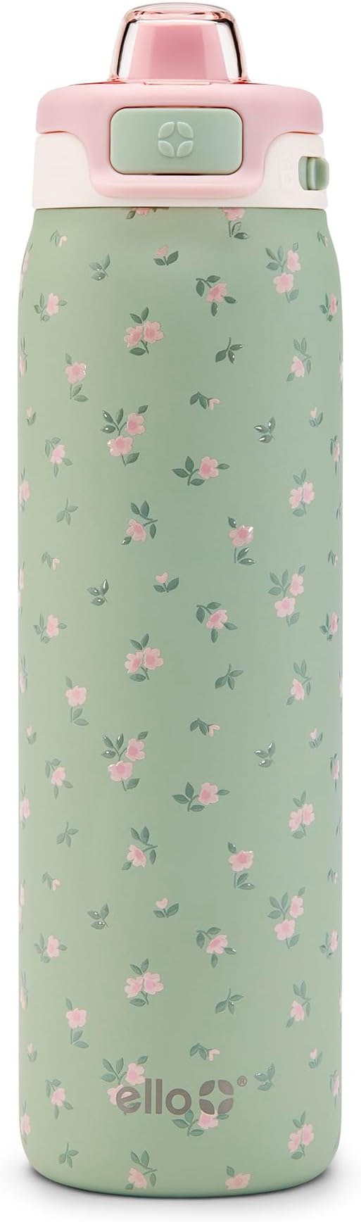 Ello Pop & Fill Insulated Stainless Steel Water Bottle with Quick Fill Lid, Leakproof Locking, Sip or Chug Spout, BPA-Free, Double Wall Vacuum Insulated for Sports, Travel & School- 22oz / 32oz / 40oz Ello