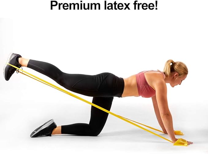 Resistance Band for Working Out - 8,16,24 Yard Resistance Bands Bulk Rolls - 10 Strengths in Light Medium and Heavy Exercise Bands - Latex Free Workout Bands Including iPhone App and e-Book - Bloomnest