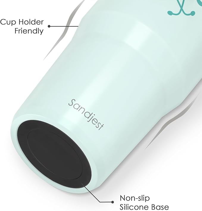 SANDJEST Nurse Life Stainless Steel Straw Lid Tumbler 30oz with Carry Handle for Women Girls, Insulated Travel Coffee Cup, Gift for Sports Outdoor Christmas Birthday Nurses Week Nursing School - Bloomnest