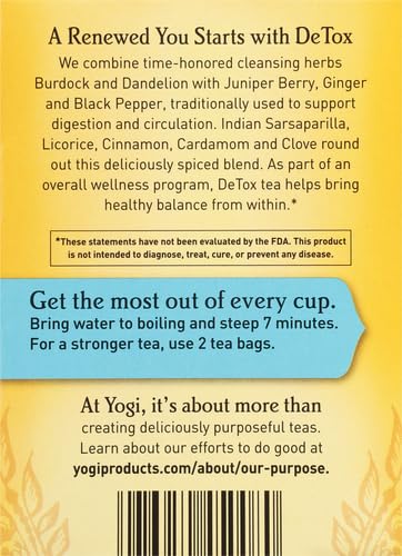 Yogi Organic Detox Tea, 16 ct - Bloomnest