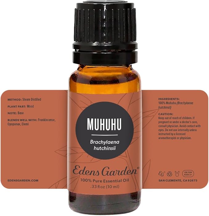 Edens Garden Muhuhu Essential Oil- 100% Pure Premium Grade, Undiluted, Natural, Therapeutic, Aromatherapy, The Best for Diffuser, Skin, Hair, Kid Safe 10 ml (.33 fl oz) - Bloomnest