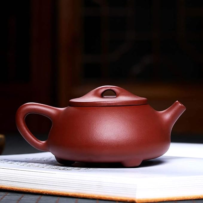 Yixing Clay Teapot 9oz Chinese Zisha Clay Shipiao Lotus Pot Purple Mud Kungfu Tea Set Kettle - Bloomnest