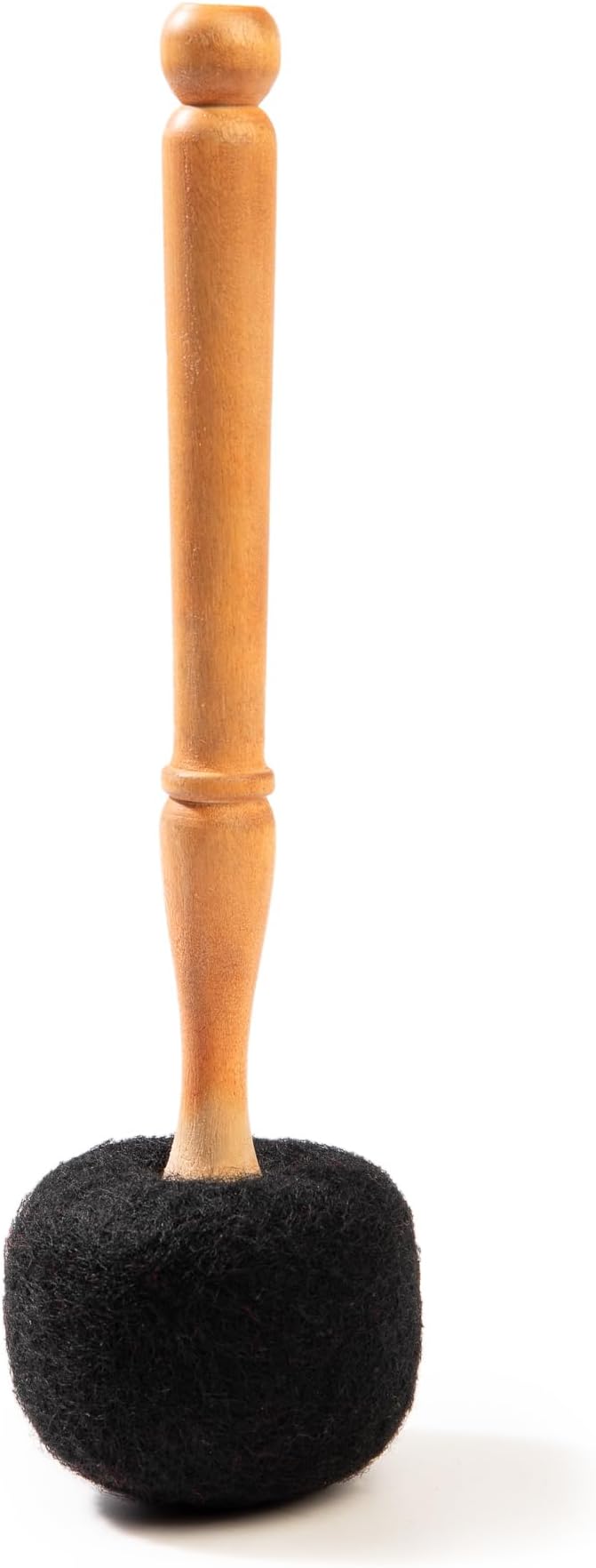 Drum Mallet Wool Felted Drum Stick - 9 Inches Wool Mallet for Gongs & Large Singing Bowls by Himalayan Bazaar - Bloomnest