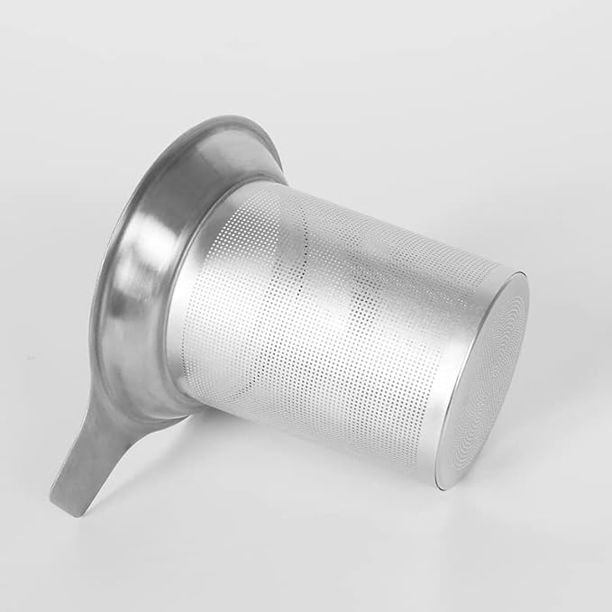 Tea Infuser for Loose Tea Extra Fine Mesh Tea Strainer Stainless Steel Tea Steeper with Large Capacity, Easy to Clean, Single Handle for Hanging on Mugs, Cups, Teapot