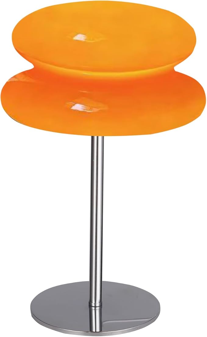 Mid Century Modern Lamp for Nightstand Table Lamp for Bedroom, Dimmable Retro Egg Tart Bedside Small Lamps,Unique Home Mushroom Decor Aesthetic Cute Table Lamps nightstand lamp - Bloomnest