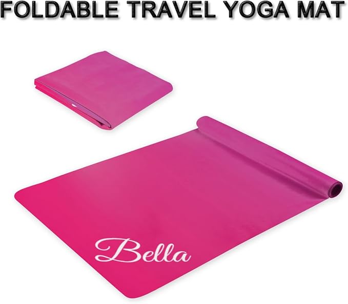Custom Name Yoga Mat,Personalized Travel Yoga Exercise Mat,Non Slip,Perfect for Kids & Adults,Gradient Color E Series - Bloomnest
