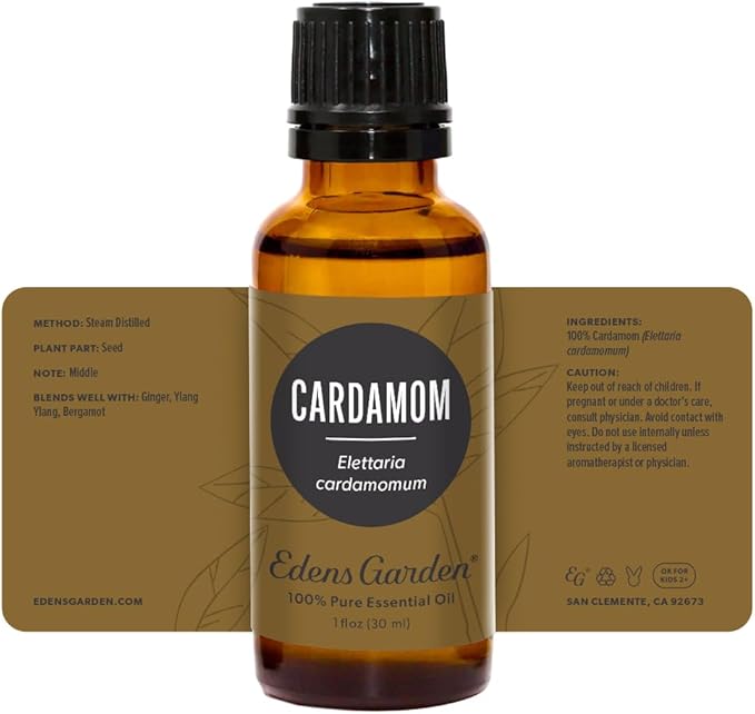 Edens Garden Cardamom Essential Oil- 100% Pure Premium Grade, Undiluted, Natural, Therapeutic, Aromatherapy, The Best for Diffuser, Skin, Laundry, Humidifiers 30 ml (1 fl oz) EdensGarden