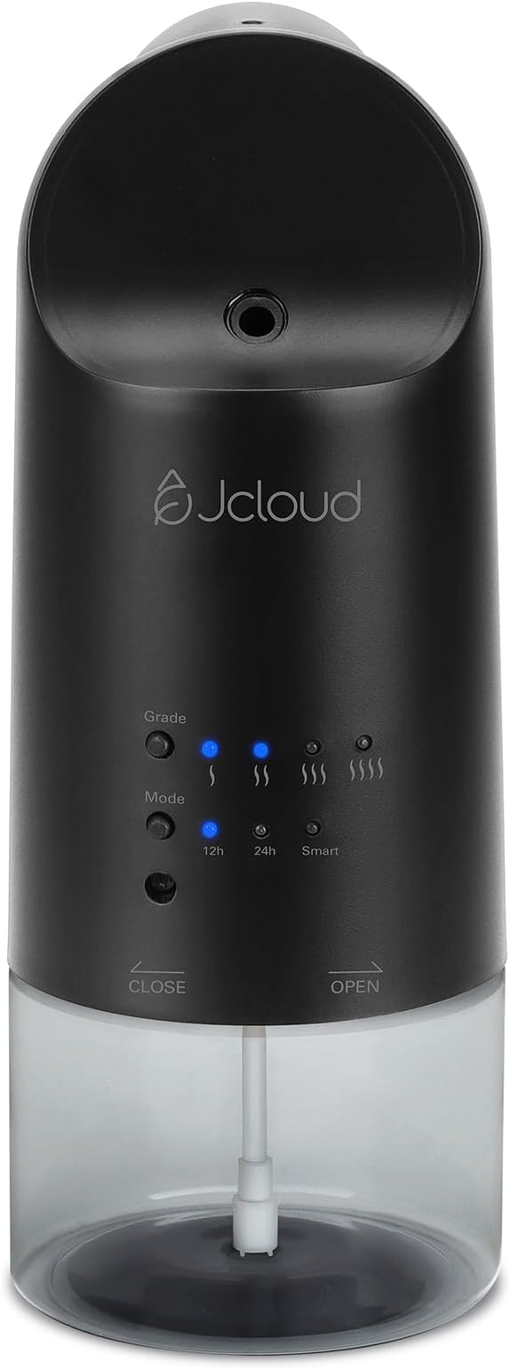 JCLOUD 2025 Plug in Diffuser for Essential Oils, Waterless Scent Diffuser Cover Up to 500 Sq. Ft. for Home, Office, Spa - Portable Wall Aromatherapy Device 160ML, Black - Bloomnest