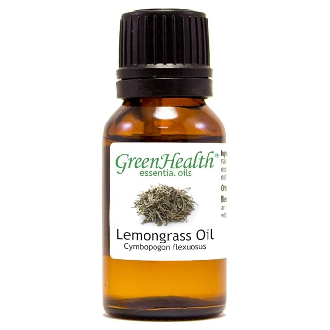 Lemongrass Essential Oil - 15 ml - 100% Pure Essential Oil - GreenHealth Greenals