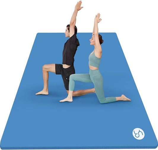 Large Yoga Mat 78"x 51" 20mm/15mm/10mm Thick Workout Mats for Home Gym, Extra Wide Workout for Women Men Gym Flooring Exercises - Bloomnest