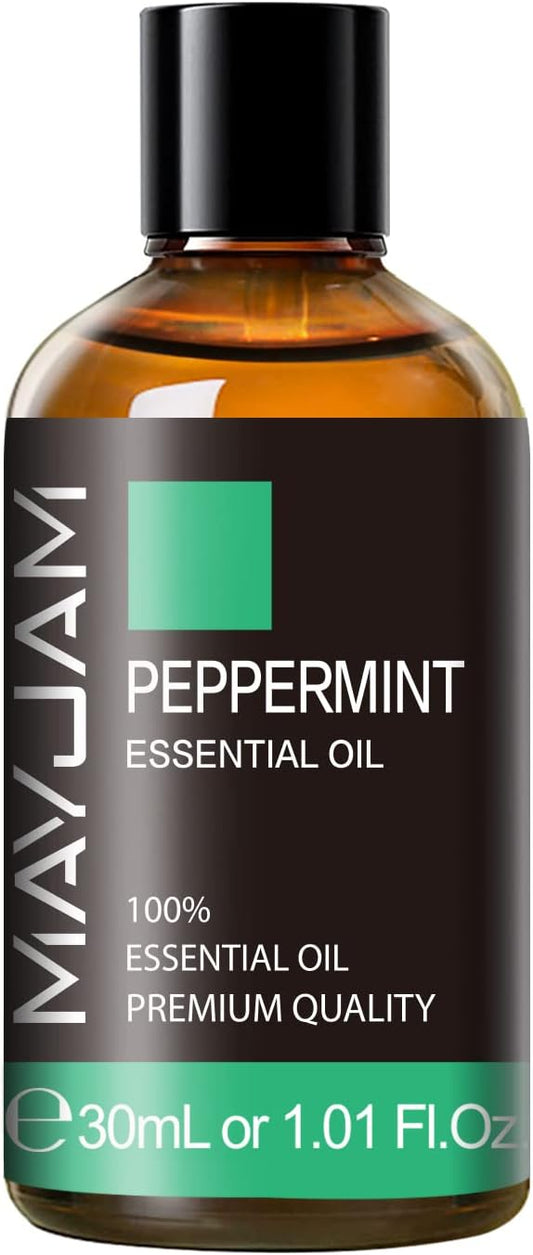 Peppermint Essential Oil, MAYJAM Peppermint Oil for Diffusers for Home, 30ML Pure Essential Oils for Humidifiers or DIY Bath Bomb for Home-1.01FL.OZ - Bloomnest