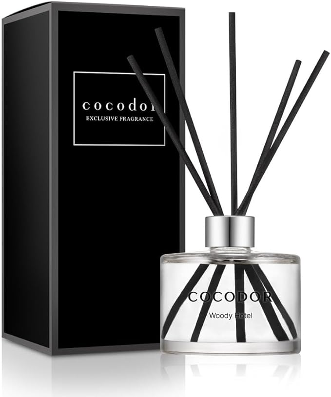COCODOR Signature Reed Diffuser Set/Woody Hotel / 6.7oz /1 Pack/Home Fragrance Diffuser, Oil Scent Diffuser for Bathroom Shelf Decor - Bloomnest