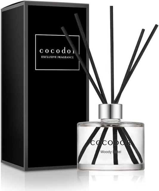 COCODOR Signature Reed Diffuser Set/Woody Hotel / 6.7oz /1 Pack/Home Fragrance Diffuser, Oil Scent Diffuser for Bathroom Shelf Decor - Bloomnest