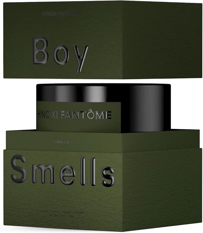 Hinoki Fantôme Scented Candles for Men and Women - 27 oz - Soy, Coconut Wax Candle Blend - Aromatic Candles for Home with Japanese Cypress, Jasmine and Smoked Amber - 100-Hour Burn - Cotton Wick - Bloomnest