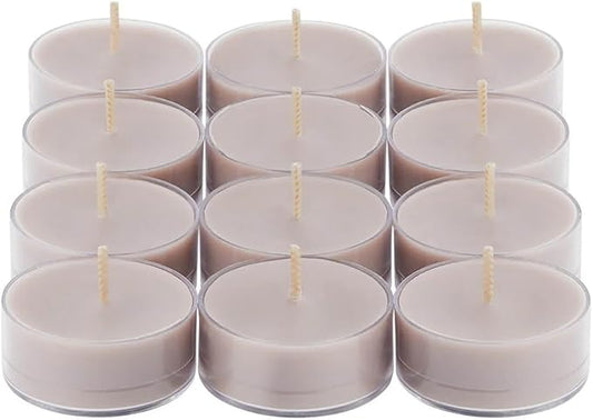 PartyLite Set of 12 Tea Lights Candles, White Birch & Currant Scent, Aromatherapy Scented Candles Gift Set, Up to 4 to 6 Hours Burn Time - Bloomnest