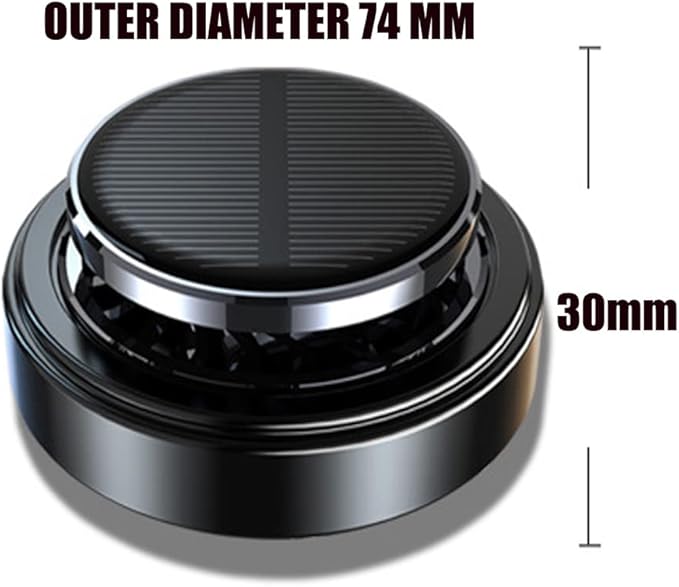 Solar Energy Powered Car Air Freshener with 3 Essential Oil, Rotating Aromatherapy Car Diffuser Perfume Scent Fragrance Air Purifier for Home Office Car Decorations Personalized Gifts for Men Women - Bloomnest