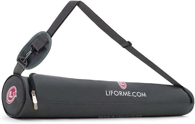Liforme Travel Yoga mat – Patented Alignment System, Warrior-Like Grip, Non-Slip, Eco-Friendly, Ultra-Lightweight and Sweat Resistant, Made with Natural Rubber