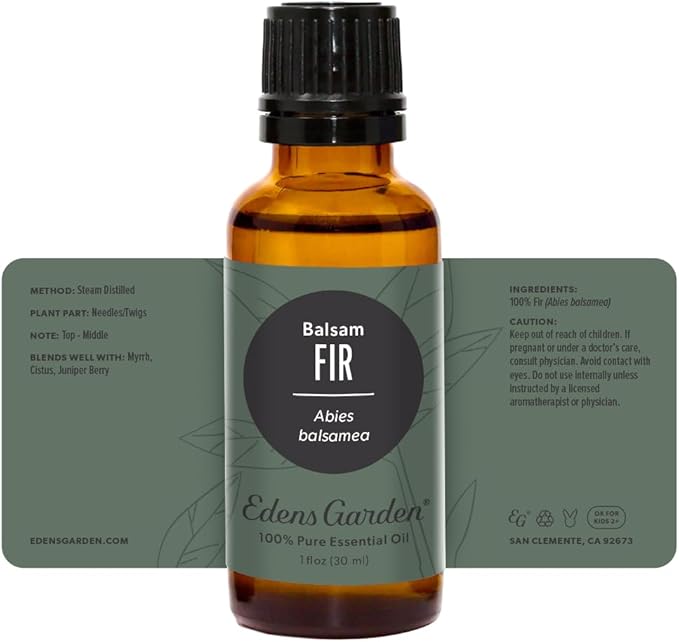 Edens Garden Fir- Balsam Essential Oil, 100% Pure Therapeutic Grade (Undiluted Natural/Homeopathic Aromatherapy Scented Essential Oil Singles) 30 ml - Bloomnest