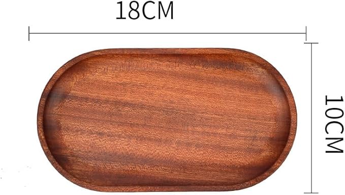 2 Pack Solid Wood Serving Platters and Trays of Natural Wood with Edge,Rectangular Avoid Sliding and Spilling Food (Walnut Trays x 2Pack) - Bloomnest