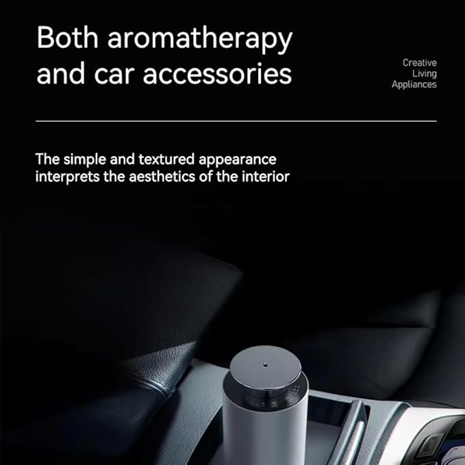 Mini Aromatherapy Diffuser with Hotel Difusor Aroma - Car Aromatherapy Essential Oil Diffuser - Home Essential Oil Diffuser - Make Your House Smell Good - Leather Scent Car Air Freshener - Ideal Gift - Bloomnest