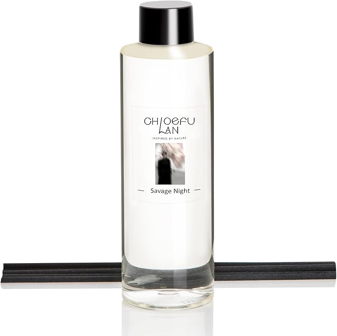 Chloefu LAN Savage Night Scented Oil Diffuser Refill 6.76 fl oz Natural Scented Oil, Woody Aromatic Home Fragrance for Daily Use, Air Freshener, 0% Alcohol, Blend to Promote Sleep & Relieve Stress - Bloomnest