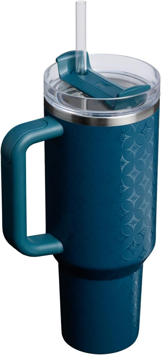 STANLEY Quencher H2.0 Tumbler with Handle and Straw 40 oz | Flowstate 3-Position Lid | Cup Holder Compatible for Travel | Insulated Stainless Steel Cup | BPA-Free | Ponderosa Star - Bloomnest