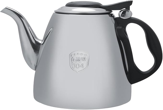 1.2l 1.5L Stovetop Teapot Stainless Steel Stove top Teapot Tea Coffee Pot Kettle Heat Resistant Handle(1.2L)