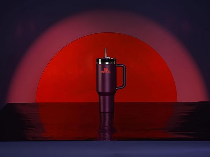 STANLEY Quencher H2.0 Tumbler with Handle and Straw 40 oz | Flowstate 3-Position Lid | Cup Holder Compatible for Travel | Insulated Stainless Steel Cup | BPA-Free | Plum