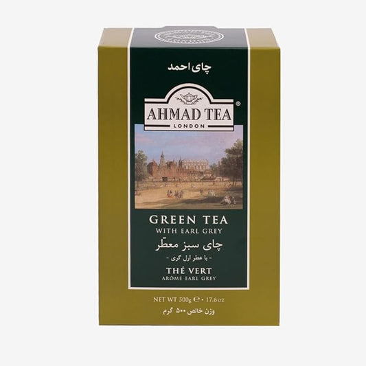 Ahmad Tea Green Tea, Earl Grey Loose Tea, 500 Gram - Bloomnest