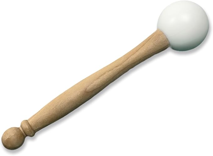 Rubber Mallet For Crystal Singing Bowls - Frosted Quartz Crystal Mallet - Sound Bowl Accessory - Bloomnest