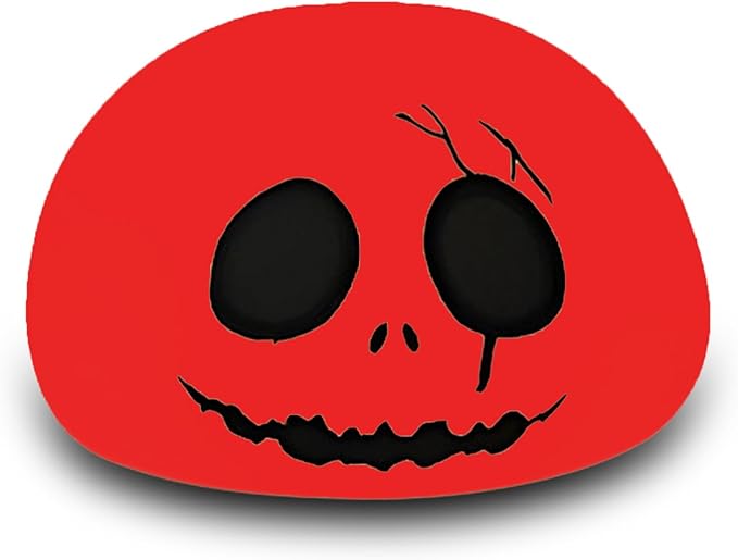 Cute Creative Christmas Skeleton Face Silicon Tap Light - Battery Powered, Multi-Color Changing, Safe and Soft for Indoor Holiday Decoration (White Skellington) - Bloomnest