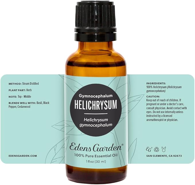 Edens Garden Helichrysum- Gymnocephalum Essential Oil- 100% Pure Premium Grade, Undiluted, Natural, Therapeutic, Aromatherapy, The Best for Diffuser, Skin, Hair, Humidifiers 30 ml (1 fl oz) EdensGarden