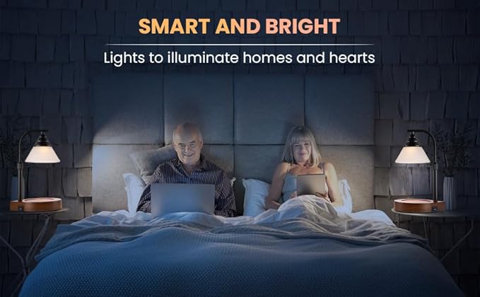Candle Warmer Lamp New Modern Teardrop Style (4 Bulbs, Dimmer/Timer, Adjustable Pole, USB A&C Charging Ports)-Soft Brightness-Creates Ambience-Giftbox Included - Bloomnest