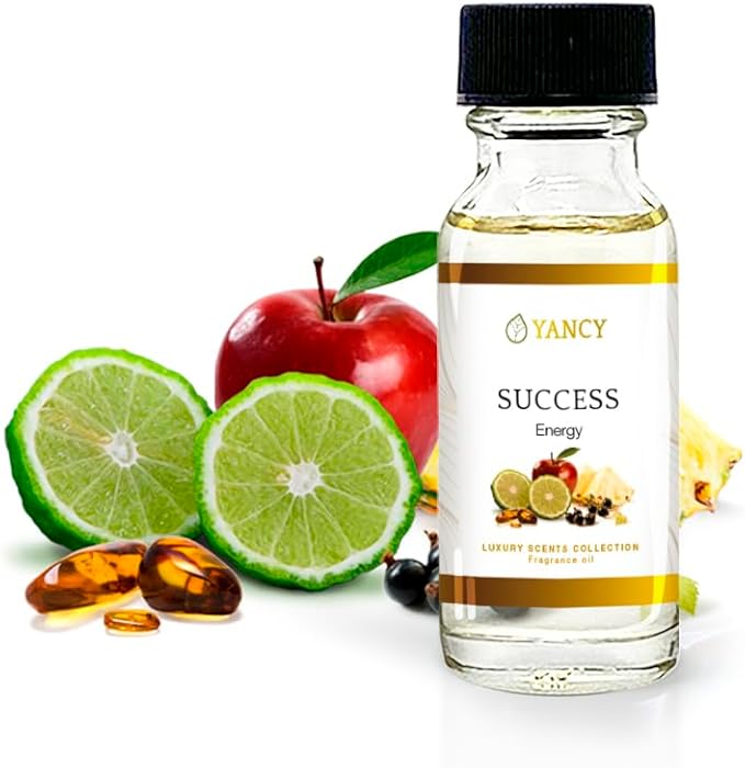 YANCY Success Luxury Collection Fragrance Oil (1/2 oz), Bold Motivating Aroma, Ideal for Diffusers, Oil Burners & Aroma Lamps, Empowering Fragrance for Daily Drive YancySpa