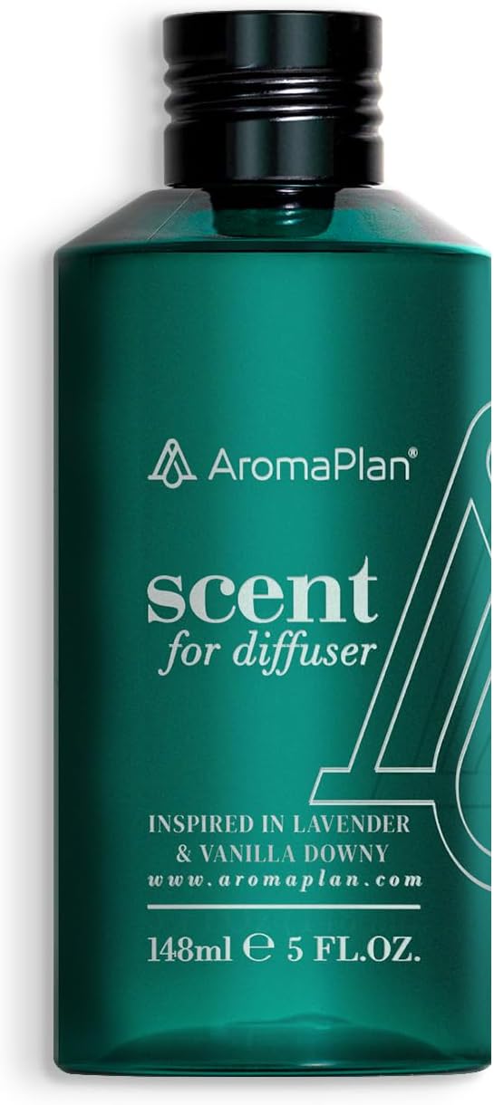 AromaPlan Scents, Clean Smelling Essential Oils,Inspired by Lavender & Vanilla Downy (5 Fl Oz /148ml)-Fresh Scent Essential Oil for Diffuser,USA Fragrance, Bigger Bottle, Bolder Aroma & Longer Lasting AromaPlan