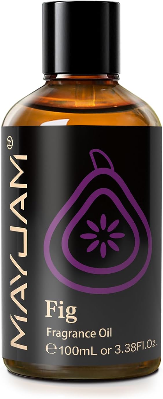 MAYJAM 100ML/3.38FL.OZ Fig Fragrance Oils with Glass Dropper, Essential Oils for Diffusers for Home, Long Lasting Scented Oils for Diffusers Soap Candle Making - Bloomnest