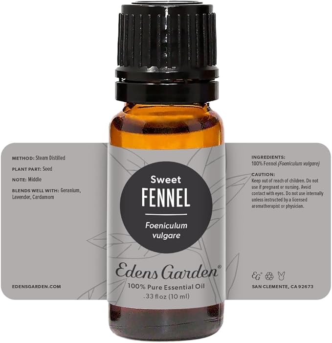 Edens Garden Fennel- Sweet Essential Oil, 100% Pure Therapeutic Grade (Undiluted Natural/Homeopathic Aromatherapy Scented Essential Oil Singles) 10 ml EdensGarden
