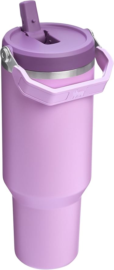STANLEY IceFlow 2.0 Flip Straw Tumbler with Handle 40 oz | Twist On Lid and Flip Up Straw | Leak Resistant Water Bottle | Insulated Stainless Steel | BPA-Free | Lilac - Bloomnest