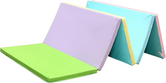 Gymnastics Mat Folding Stretch Mats 75"x31"x1.2" Exercise Muscle Training Children Play Horizontal Bar Mat Yoga Sports Soundproof Home Use - Bloomnest