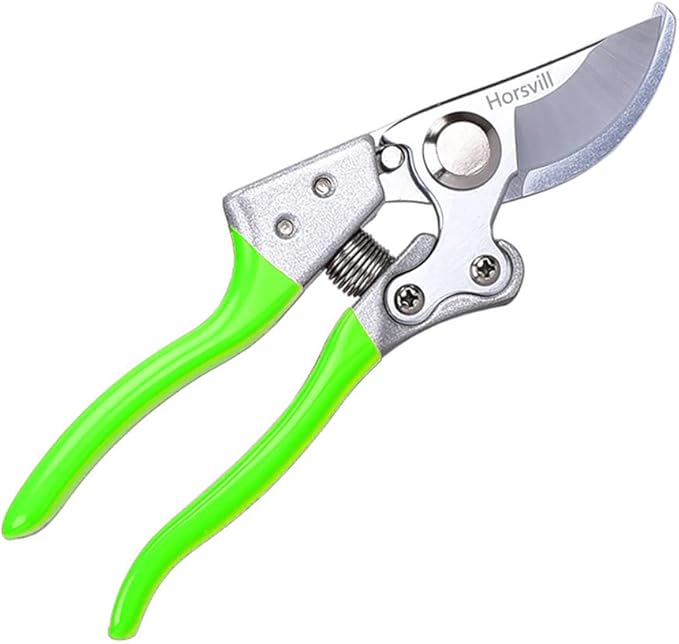 Garden Shears, Japanese Pruning Shears for Heavy Duty, Flowers Herbs Grapes Plant and Branch Cutters, Clippers, Trimmers, Scissors (Green) - Bloomnest