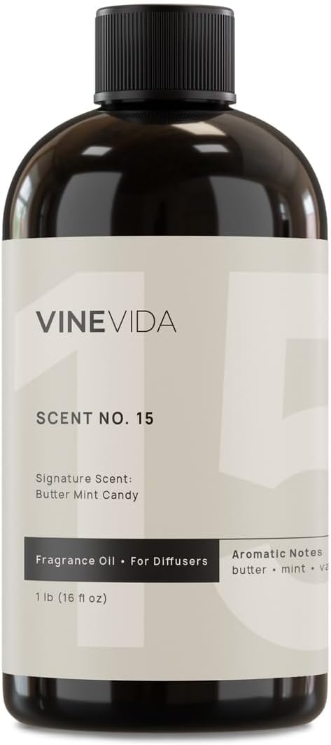 VINEVIDA [16 Fl Oz] Butter Mint Candy Fragrance Oil for Cold Air Diffusers, Essential Oils for Diffuser Oil Refill & Air Freshener Room Spray - Bloomnest
