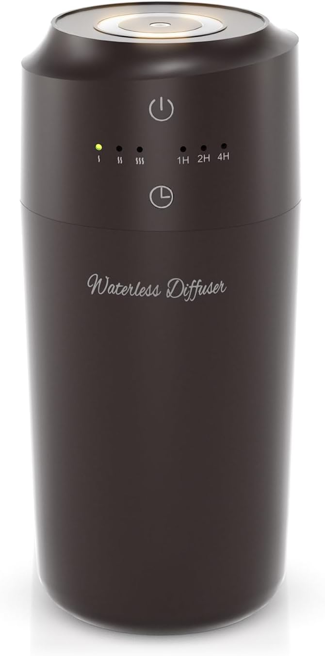 ARVIDSSON Waterless Diffuser for Essential Oil, Battery Operated Aromatherapy Diffuser, Waterless Essential Oil Diffuser, Wireless Scent Diffusers for Home, Car, Office - Bloomnest